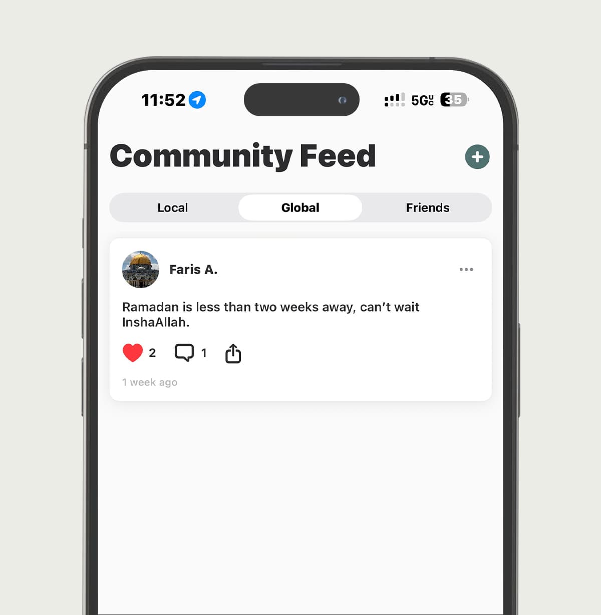 Community Feed - social posts and community updates