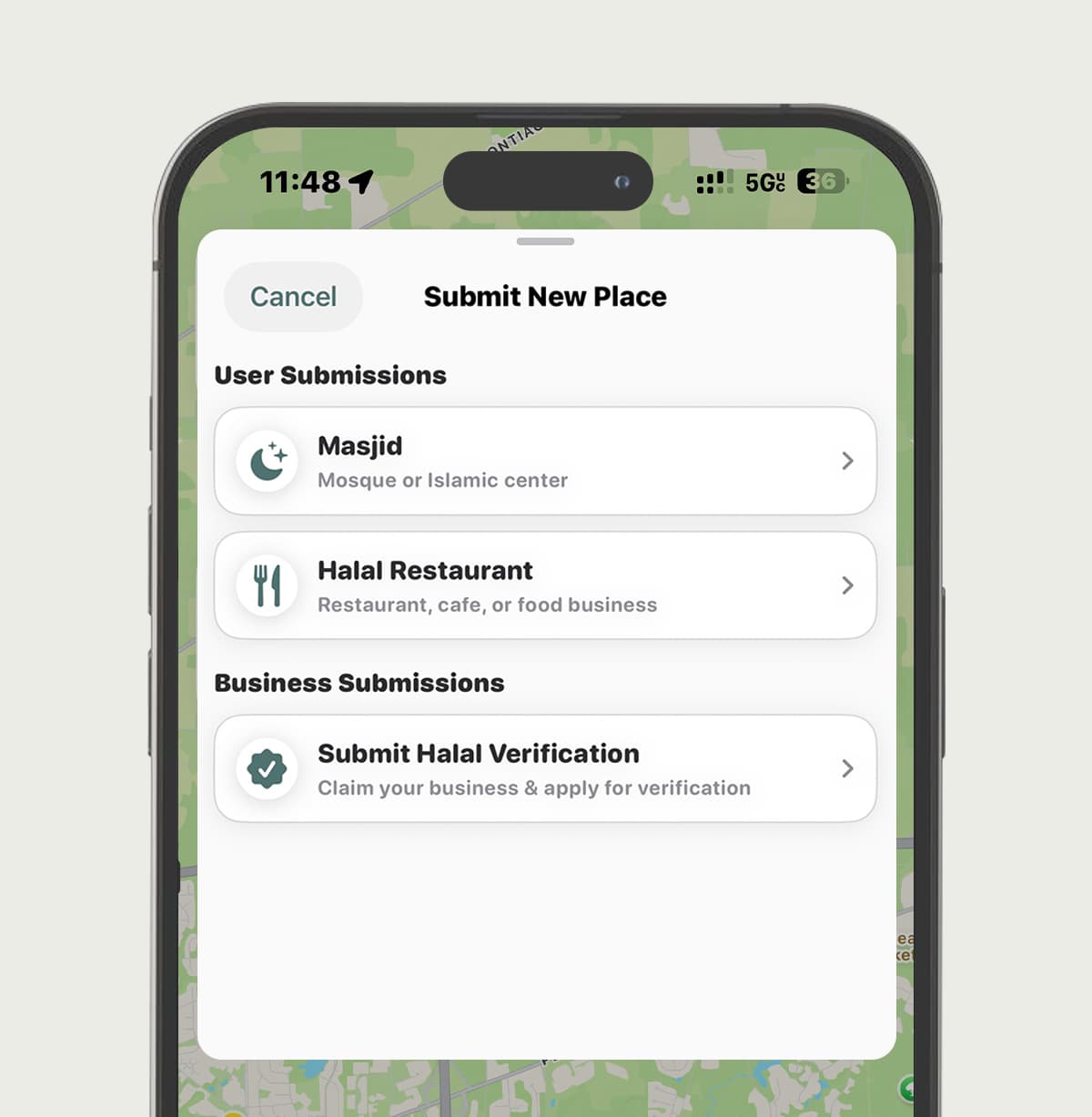 Submit locations - add new spots to the map